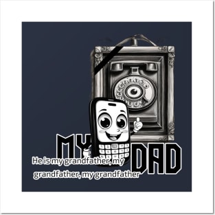 Retro Rotary Dial grand grand grand father mobile phone Posters and Art